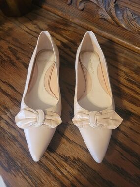 Worthington Pointed Bow-Accent Flats in Soft Pink for Women